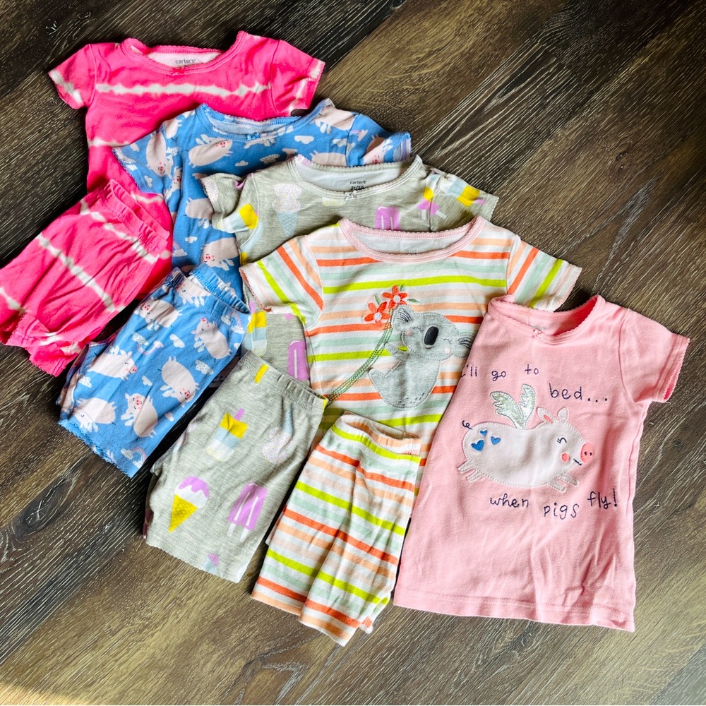 3T Carter’s summer pajama bundle